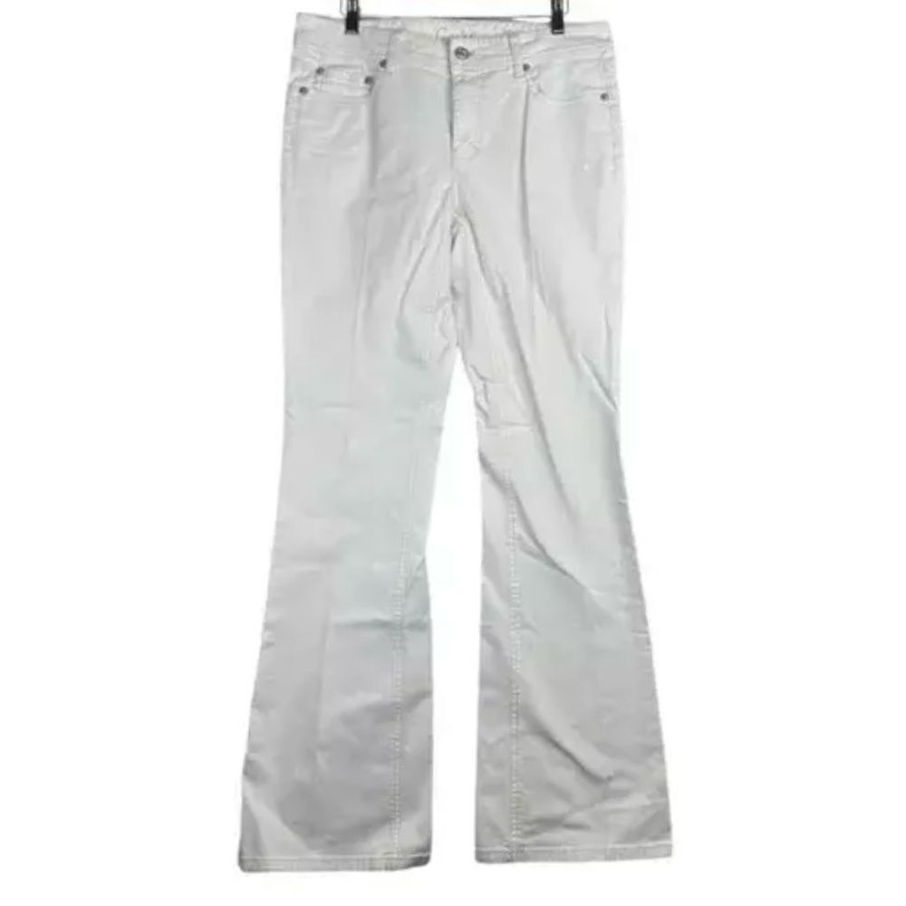 Cache Women's White Stretch Bootcut Size 14